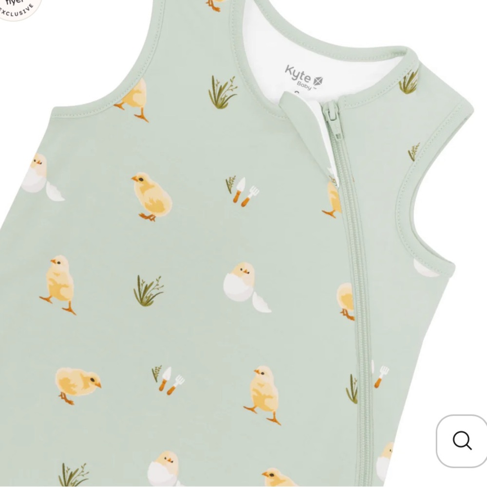 Kyte BABY Green Sleep Sack with Chick Design
